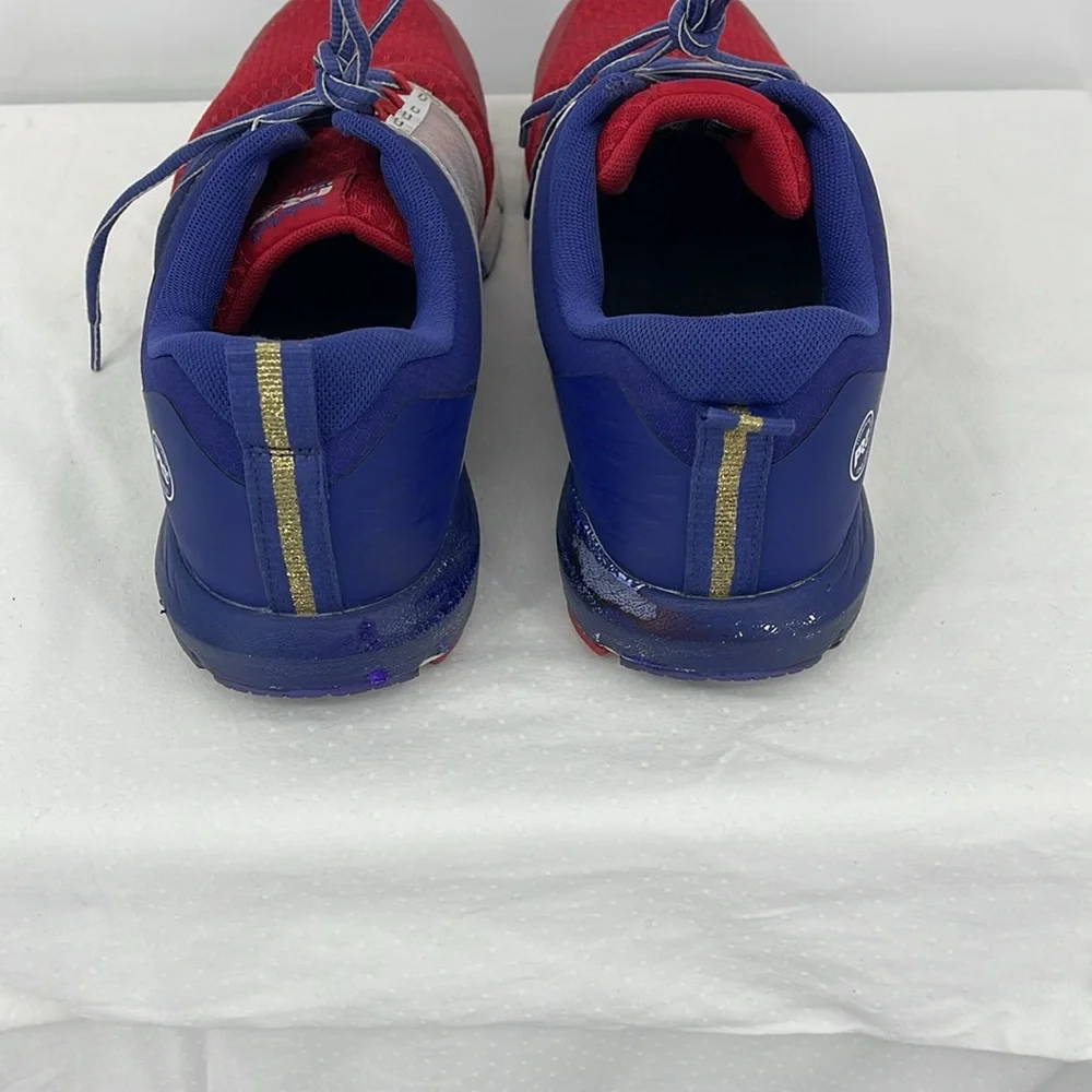 TIMBERLAND SIZE 14 M Men's Red and Blue Work  Shoes Steel Toes